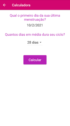 Calculadora da Fertilidade Screenshot 2