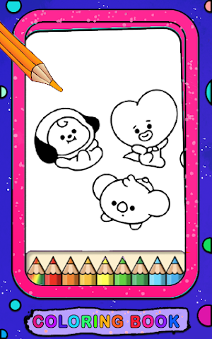BT21 Coloring  Book BTS   Game Screenshot 0