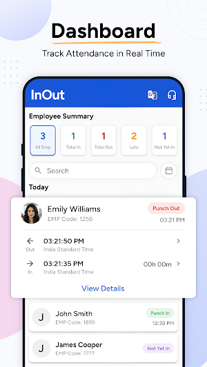 Attendance App for Employee Screenshot 1