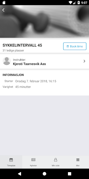 Aktiviteten Røros booking Screenshot 1
