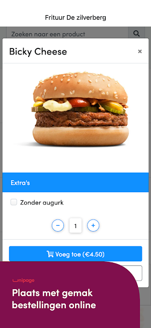 Frituur De zilverberg Screenshot 1