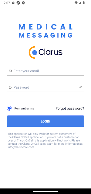 Medical Messaging by Clarus Screenshot 0