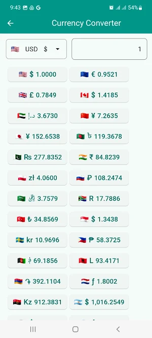 Fast Currency Converter Screenshot 1