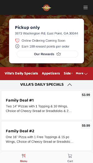 Little Villas Pizza Screenshot 1