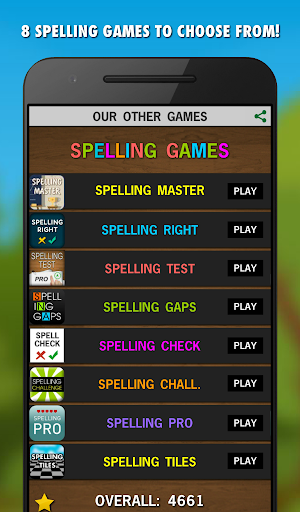 Spelling Games PRO - 8 in 1 Screenshot 1