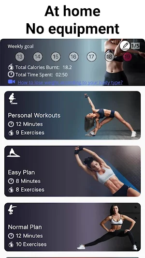 Lose Belly Fat Workouts - Reduce and Burn Fat Home Screenshot 1