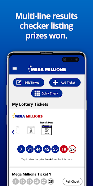 Mega Millions Numbers Screenshot 2