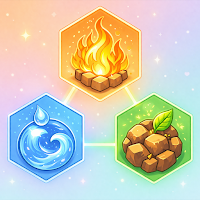 Hexa Merge Elements Idle