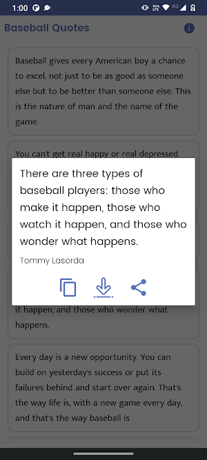 Baseball Quotes and Sayings Screenshot 2
