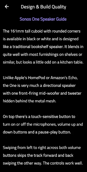 Guide for Sonos One Speaker Screenshot 1