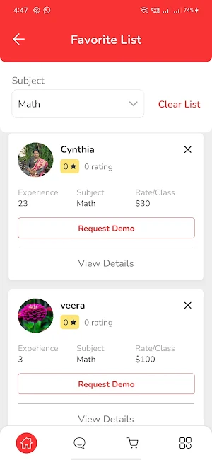 Eduspace: Find Your Tutor! Screenshot 2