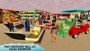 Virtual Mom Shopping Car Games Screenshot 2