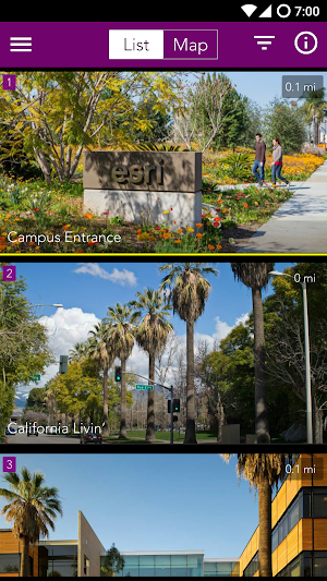 Esri Campus Map Tour Screenshot 1