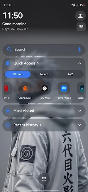 Neptune - Hub Browser Screenshot 0