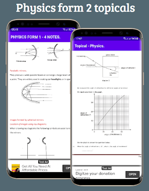 Physics; form 1-4 topicals. Screenshot 1