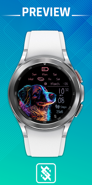 BFF51 - Neon Art Dog colorful Screenshot 0