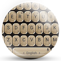 Keyboard Theme Glitter Gold