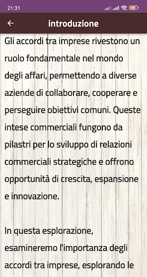 un accordo tra imprese Screenshot 0