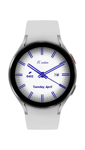 Electric Blue Watch Face Screenshot 2