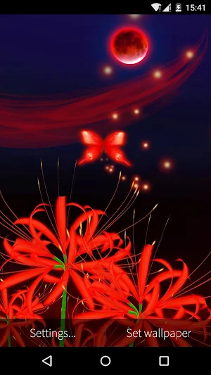 3D Butterfly Flower Wallpaper Screenshot 2