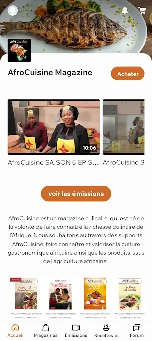 AfroCuisine Magazine Screenshot 3
