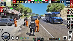 US Police Bus Games 3D Screenshot 2