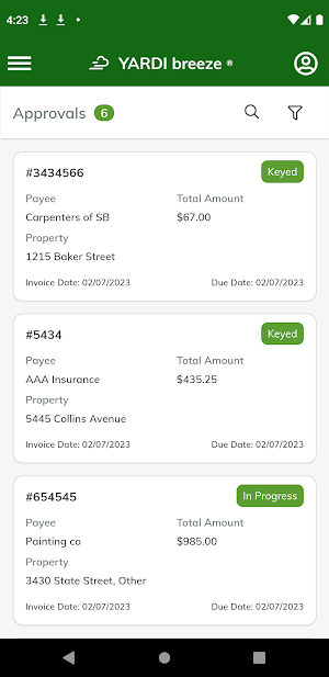 Yardi Breeze App Screenshot 1