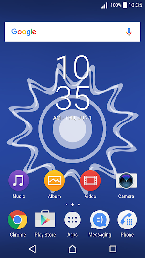 BlueNova Theme Screenshot 0