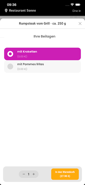 Restaurant Sonne Screenshot 3