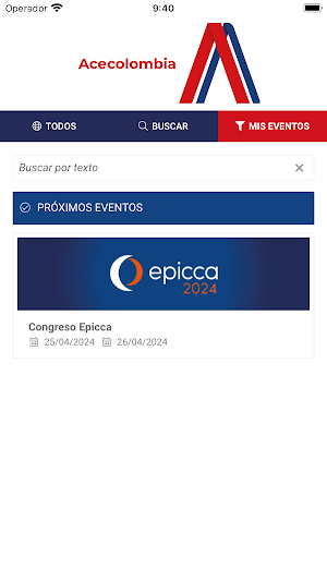 Eventos Acecolombia Screenshot 3