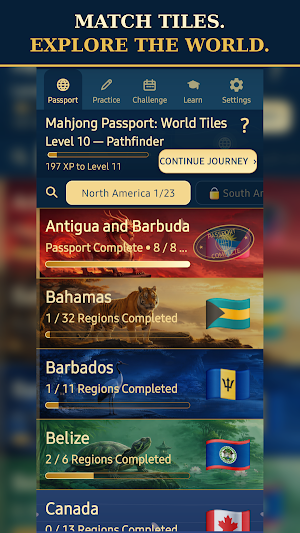 Mahjong Passport: World Tiles Screenshot 1