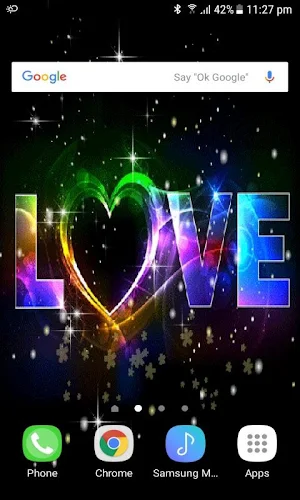 Love Shine Heart LWP Screenshot 1