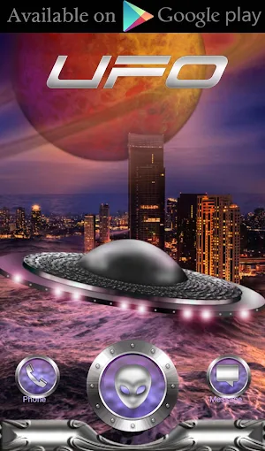 UFO Clock Widget Screenshot 2
