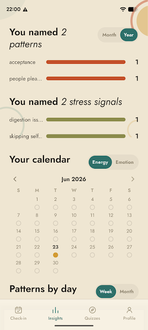 Bamboo Stress & Mood Tracker Screenshot 1