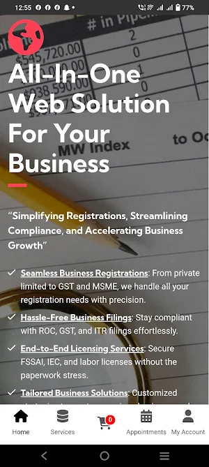 ZAS Consulting Services Screenshot 1