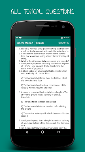 KCSE Physics Form 1-4 Revision (Notes + Papers) Screenshot 1