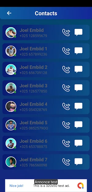 Joel Embiid Fake Call Chat Screenshot 1