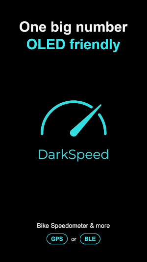 DarkSpeed Bike Speedometer GPS Screenshot 0