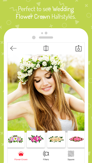 Wedding Flower Crown Photo Screenshot 3