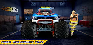 Monster Truck Shooting Race Game - Mega Ramp Stunt Screenshot 0