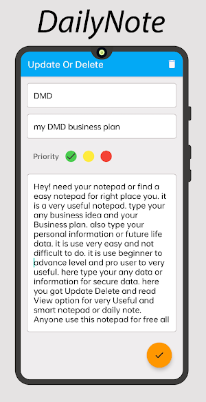 Daily note: notepad Screenshot 2