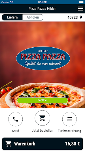 Pizza Pazza Lieferservice Screenshot 0
