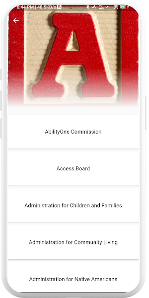 USAgencies A-Z Screenshot 0