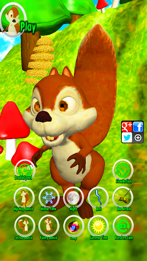Slice It & Talk: Squirrel Fun Screenshot 0