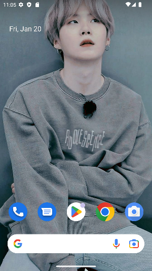 BTS Suga Wallpaper Screenshot 1