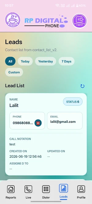 Digital Phone Screenshot 0