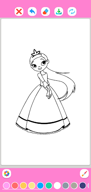 Princess Coloring Book Screenshot 1
