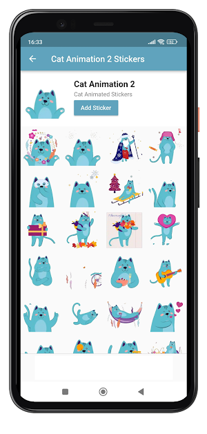 Cat Animated Stickers for WA Screenshot 2