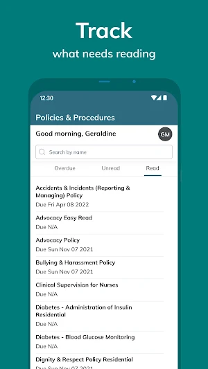 Access Policies and Procedures Screenshot 1