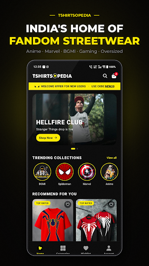 Tshirtsopedia - Shopping App Screenshot 0